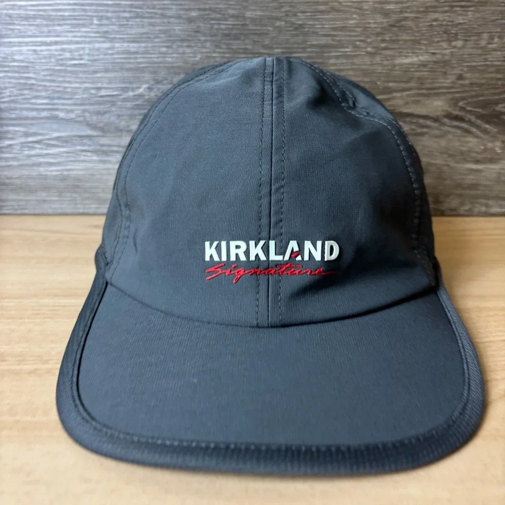 Kirkland Signature Hat Cap Strap Back Gray Performance Adjustable